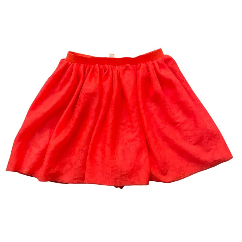 Cat & Jack Girls Size M 7/8 Yrs Vibrant Orange Coral Mini Tulle Skirt